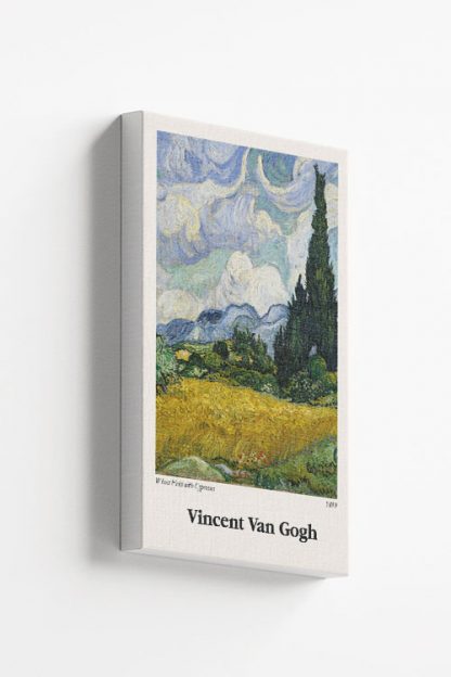 Wheat Field With Cypresses Canvas Artdesign