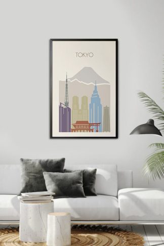 Tokyo skyline Poster - Artdesign