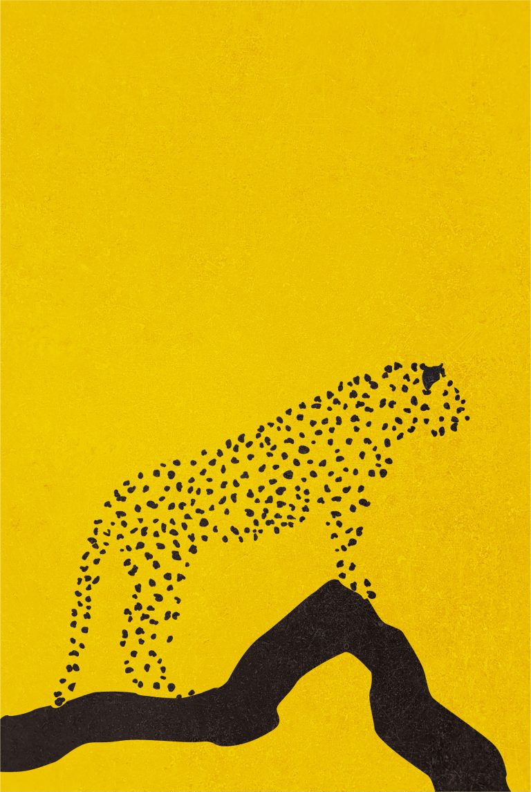 Leopard stencil poster - Artdesign