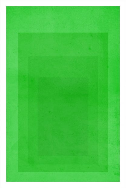 Textured green rectangles poster