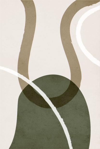 Graphical and curvy shape no. 4 poster