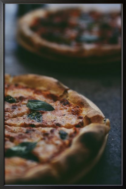 Pizza II Poster in Black Frame