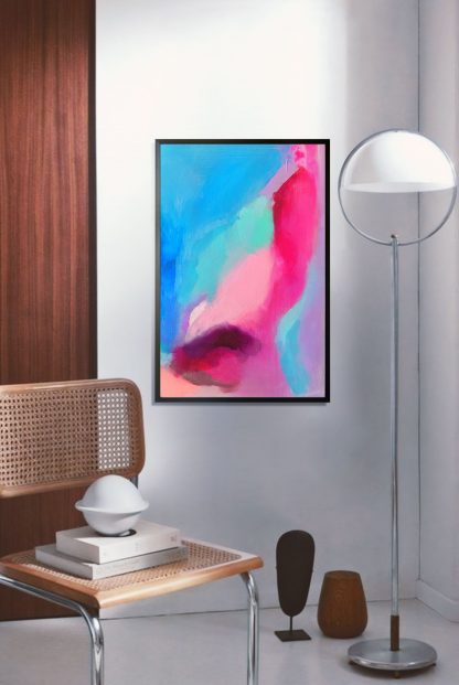 Pastel on canvas no2 poster in interior