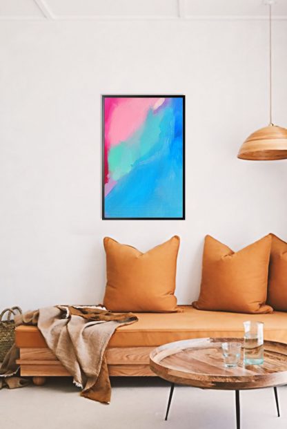 Pastel on canvas no1 poster in interior