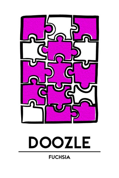 Fuchsia Doozle Poster