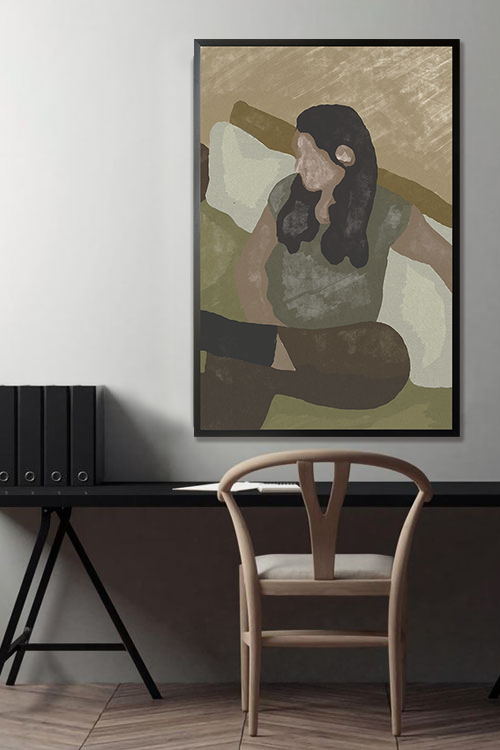 Couch Lady Poster in interior