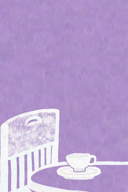 Pink Coffee and Chair Poster