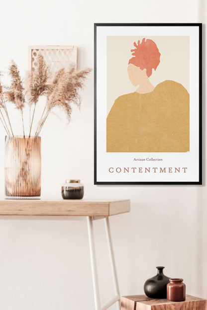 Contentment Portrait Poster in interior