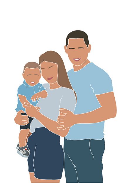 Personalized minimalist family poster