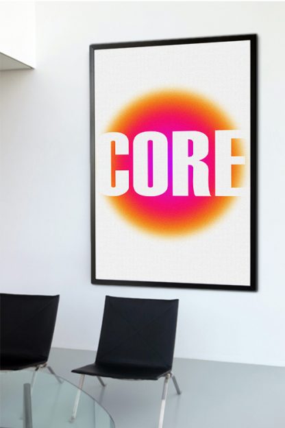 Core poster in interior