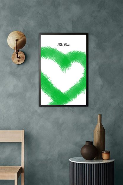 Green Heart poster in interior