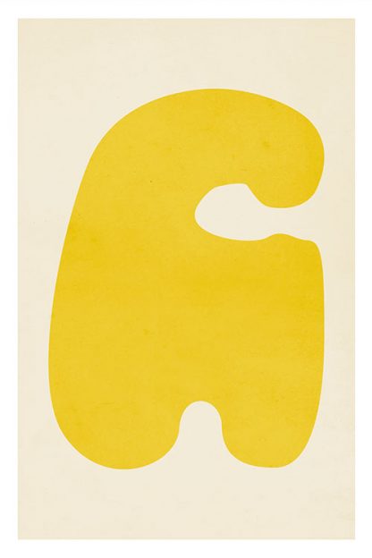 Abstract regular shape yellow