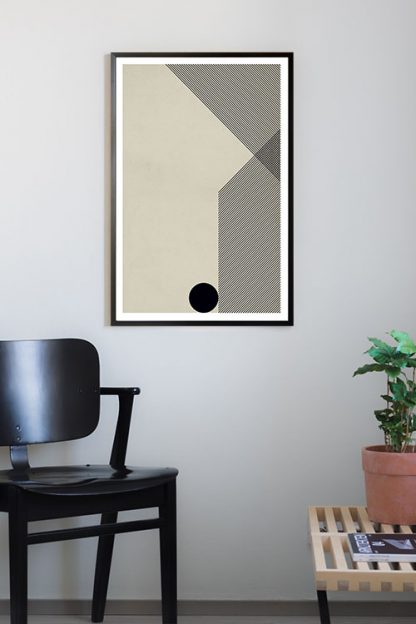 Contemporary Graphic No.3 Poster in interior