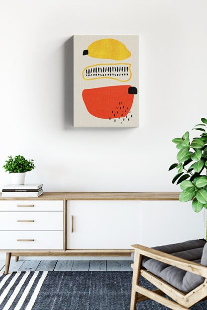 Abstract Minimal Shapes canvas in Interior