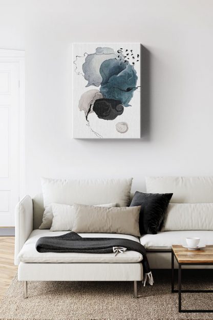 Liquified Abstract canvas in interior