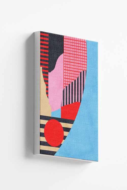 Abstract Collage No5 canvas - Artdesign