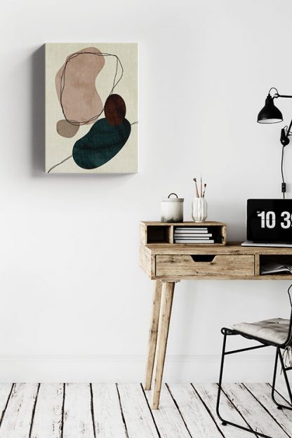 Neutral Tone Abstract canvas in interior