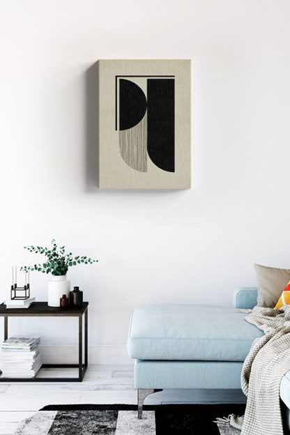 Abstraction and lines no. 2 canvas in interior