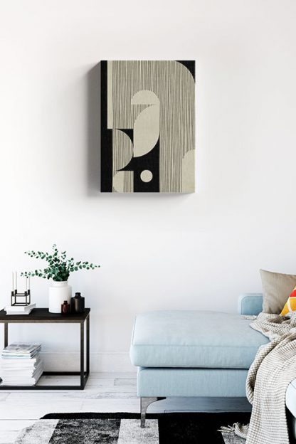 Abstraction and lines no. 4 canvas in interior