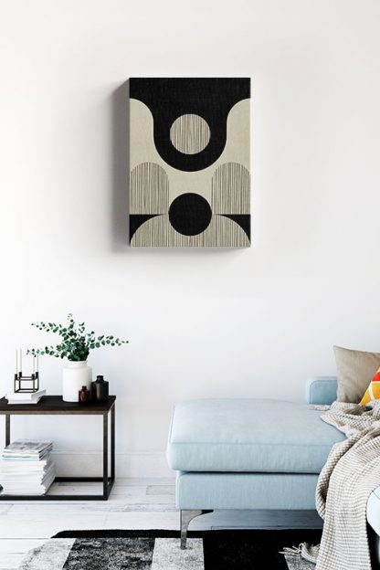 Abstraction and lines no. 5 canvas in interior