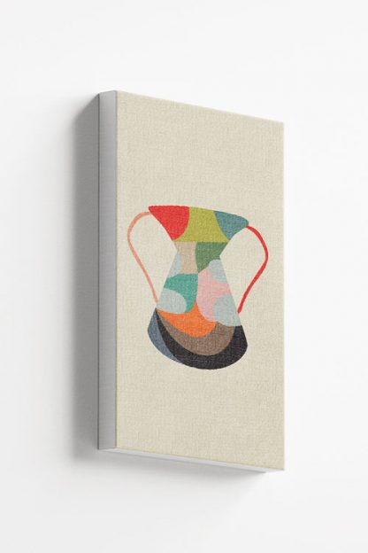 Contemporary vase abstract no. 3 canvas