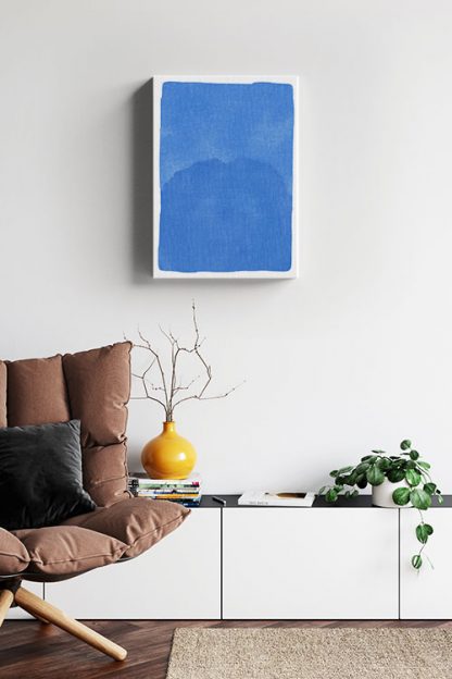 Blue Sun canvas in interior