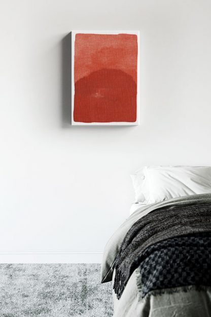 Red Sun canvas in interior