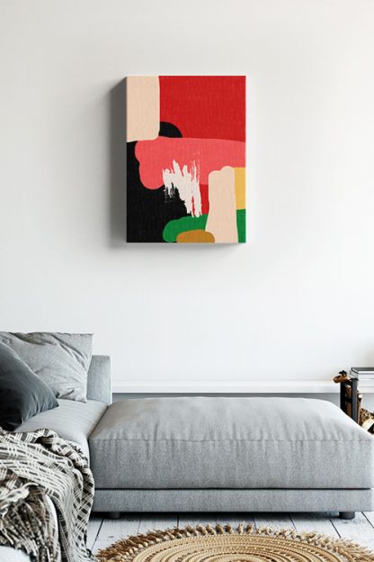 Modern Contemporary Abstract No. 3 Canvas in interior