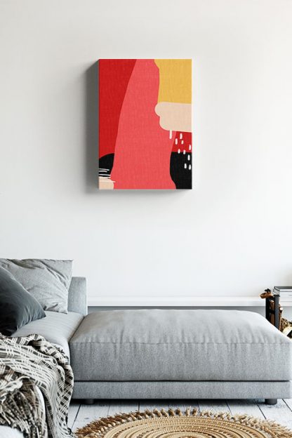 Modern Contemporary Abstract No. 4 Canvas in interior