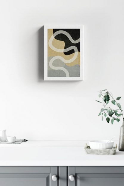 Abstract Shapes in Color no.2 Canvas in interior