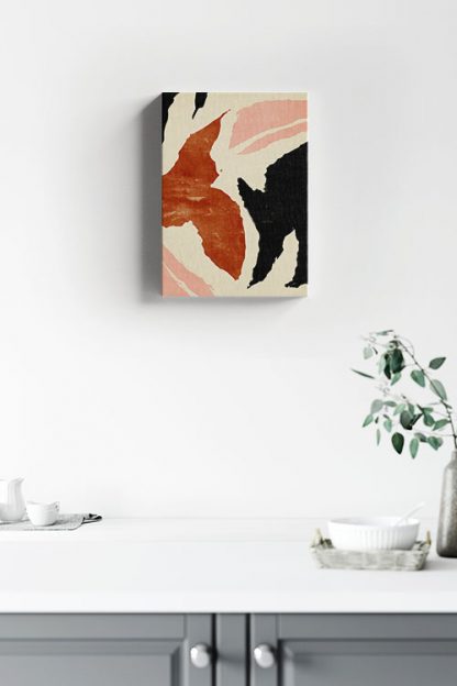 Abstract Smudge Shapes no.1 Canvas in interior