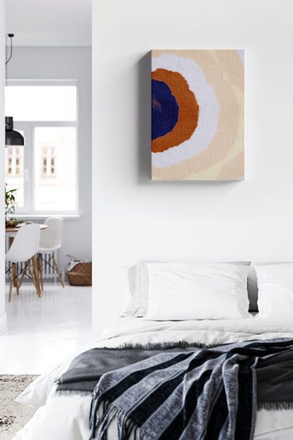 Abstract Shapes Repeat Circles Canvas in interior