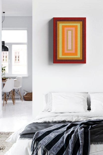 Multi-colored rectangles no1 canvas in interior