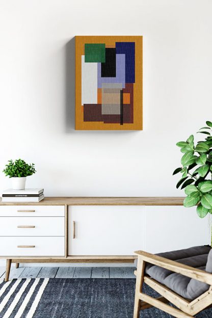 Pasted rectangles no1 canvas in interior