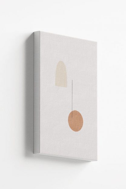 Neutral geometric shape Canvas