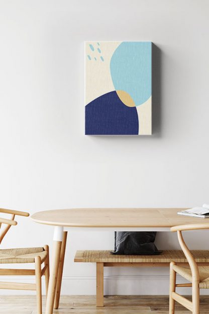 Abstract shapes and colours no.3 Canvas in interior