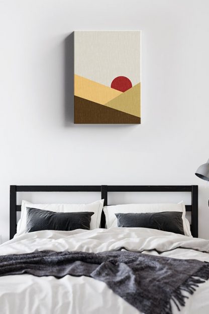 Abstract shapes and colours no.16 Canvas in interior