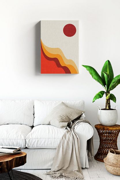 Abstract shapes and colours no.17 Canvas in interior