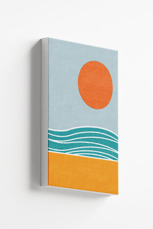 Beach Minimal Abstract canvas