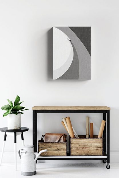 Abstract gray tone no.7 Canvas in interior