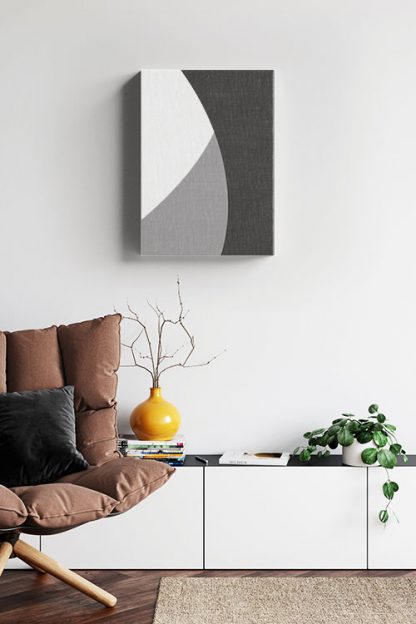 Abstract gray tone no.8 Canvas in interior