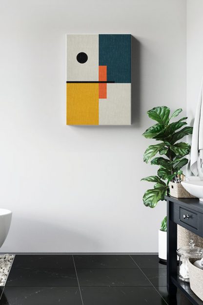 Abstract solid Canvas in interior