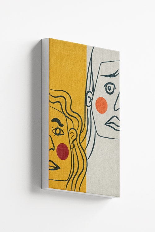 Abstract alter face Canvas