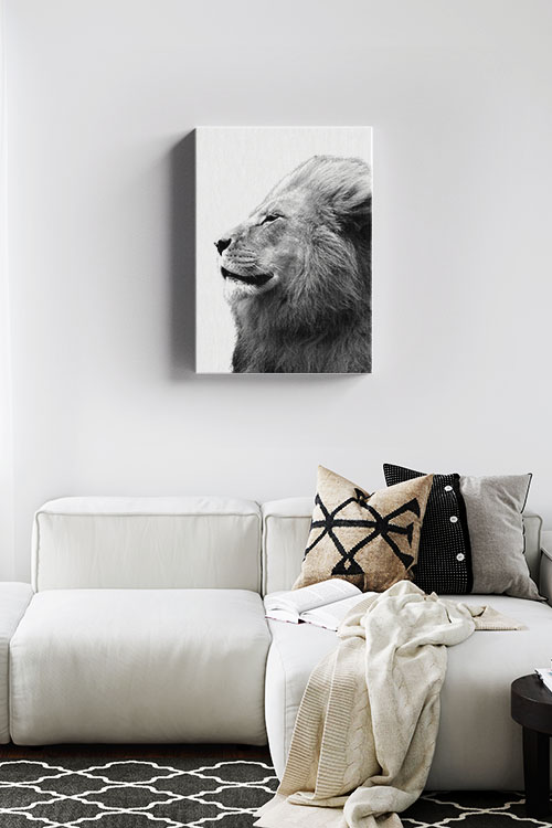 Side View Lion Canvas - Artdesign