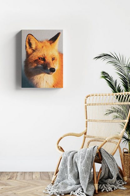 Fox face Canvas in Interior