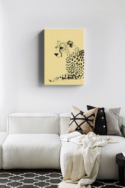 Leopard Canvas in Interior