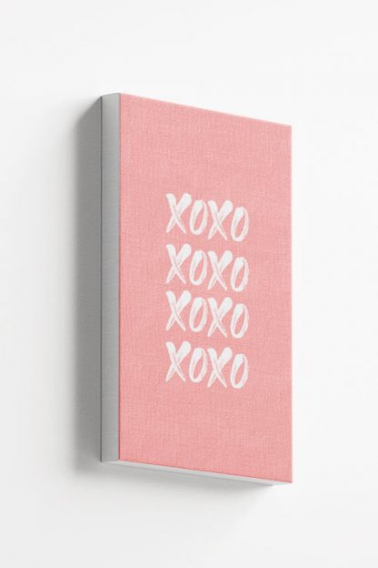 Valentines hugs and kisses canvas