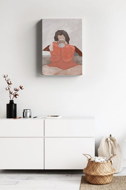 Coffee Lady Canvas in interior