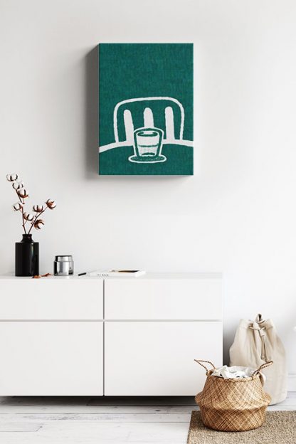 Cup and Chair Canvas in interior