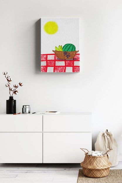 Fruit Basket Canvas in interior